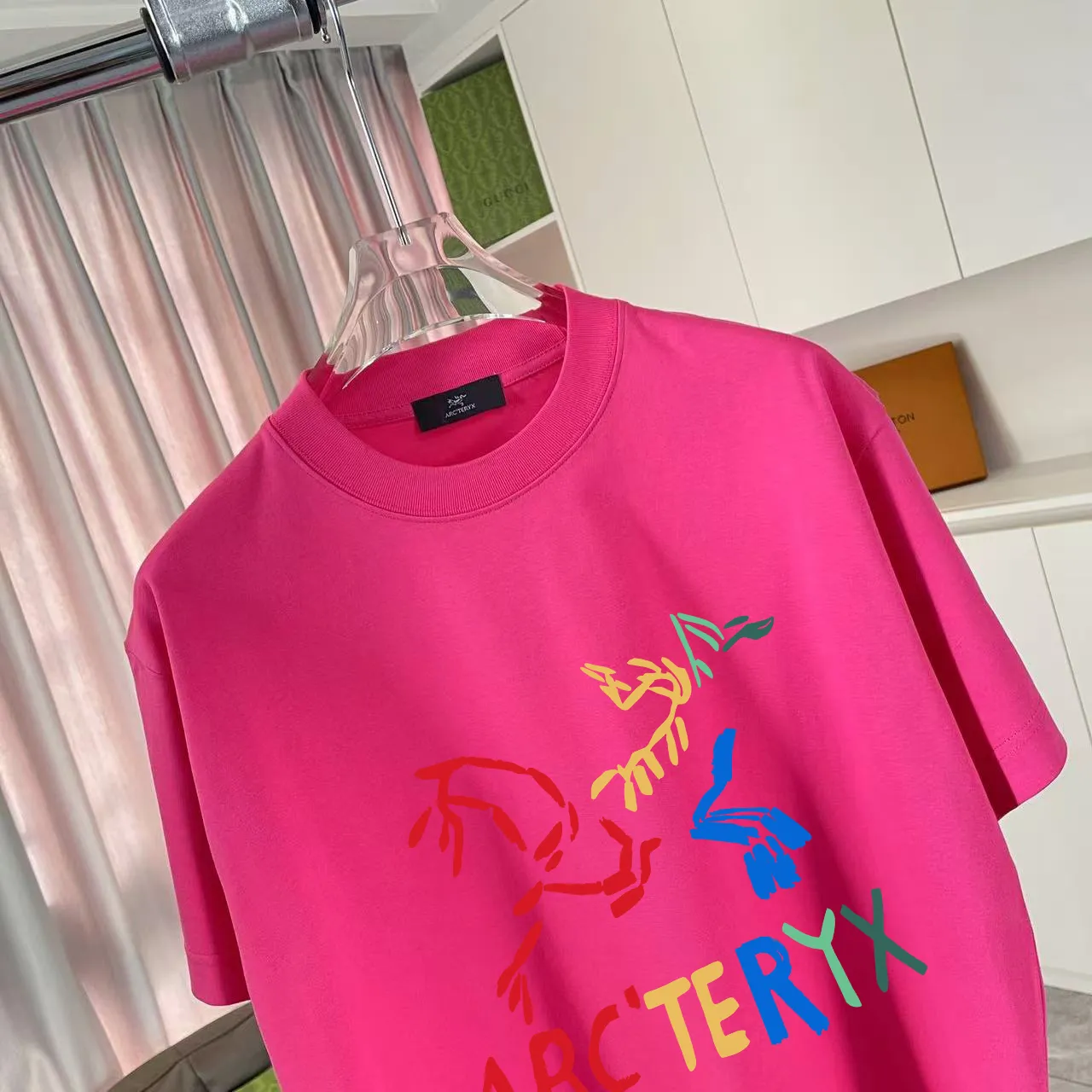 ARC'TERYX* 2025 New Arrival logo t g Same Style Size：S M L XL XXL ：Black White Pink Red Gray